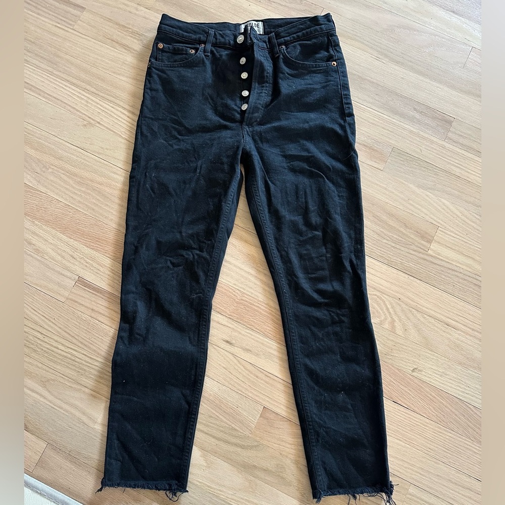 Agolde Black High Rise Jeans